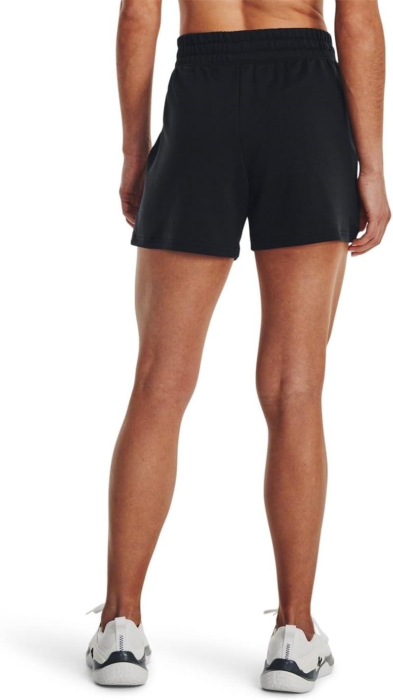 image:imageUnder Armour Womens Rival Terry Shorts001 Black White