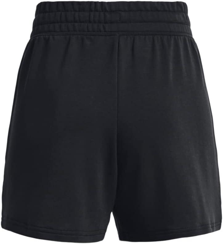 image:imageUnder Armour Womens Rival Terry Shorts001 Black White