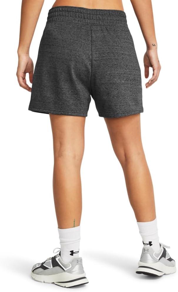 image:imageUnder Armour Womens Rival Terry Shorts025 Castlerock Full Heather White