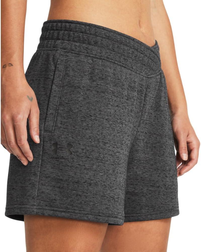 image:imageUnder Armour Womens Rival Terry Shorts025 Castlerock Full Heather White