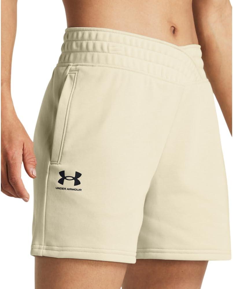 image:imageUnder Armour Womens Rival Terry Shorts273 Silt Black