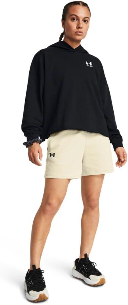 image:imageUnder Armour Womens Rival Terry Shorts273 Silt Black