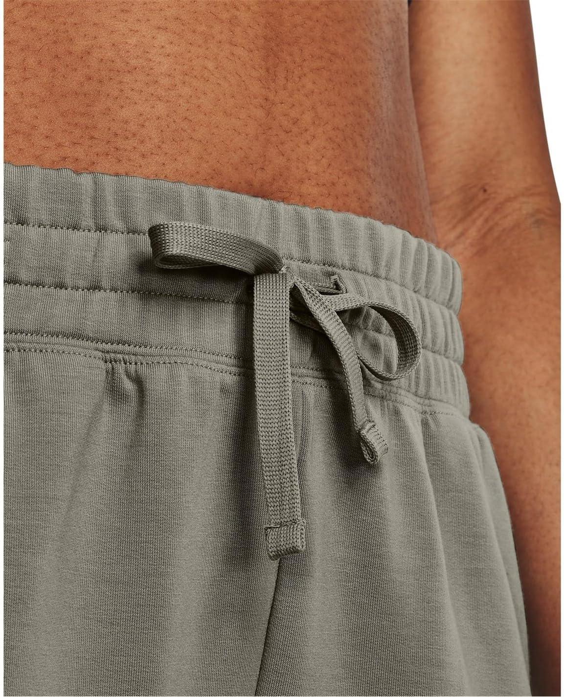image:imageUnder Armour Womens Rival Terry Shorts504 Grove Green White
