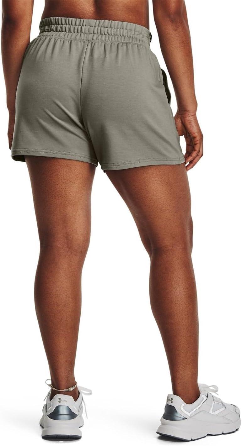 image:imageUnder Armour Womens Rival Terry Shorts504 Grove Green White