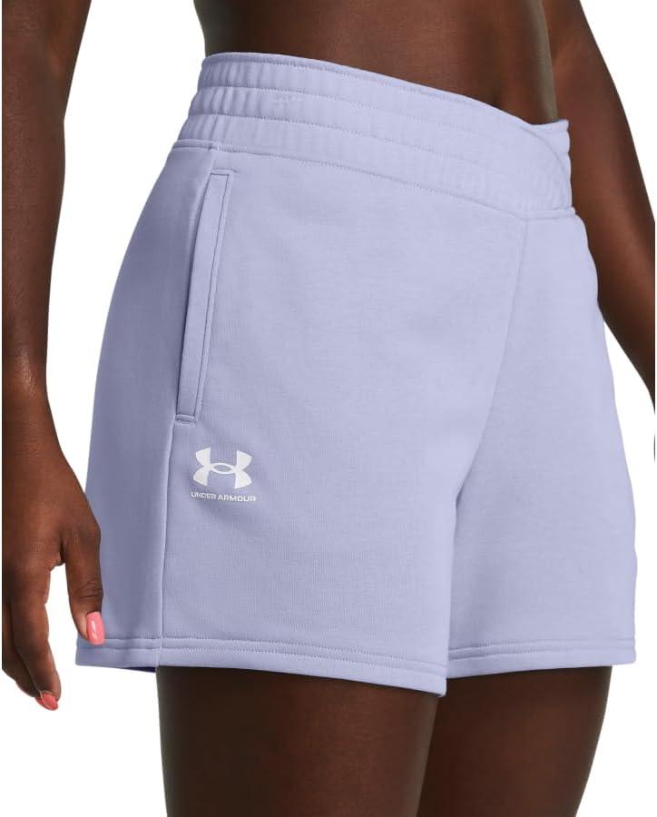 image:imageUnder Armour Womens Rival Terry Shorts539 Celeste White
