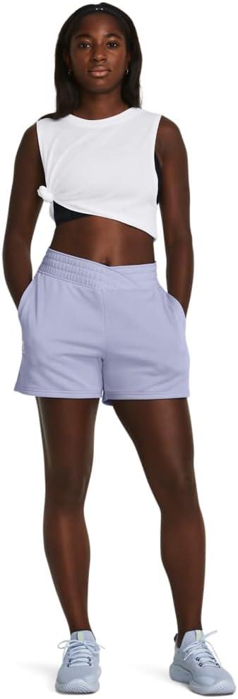 image:imageUnder Armour Womens Rival Terry Shorts539 Celeste White