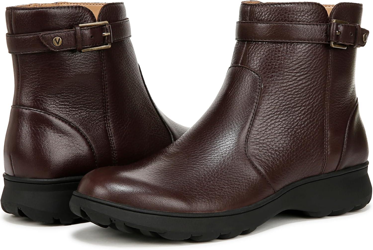 image:imageVionic womens Redding BootiesChocolate Ganache Leather
