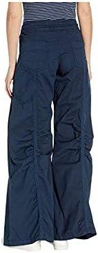 image:imageXCVI Womens Willow Wide Leg Stretch Poplin PantsAnchor Navy