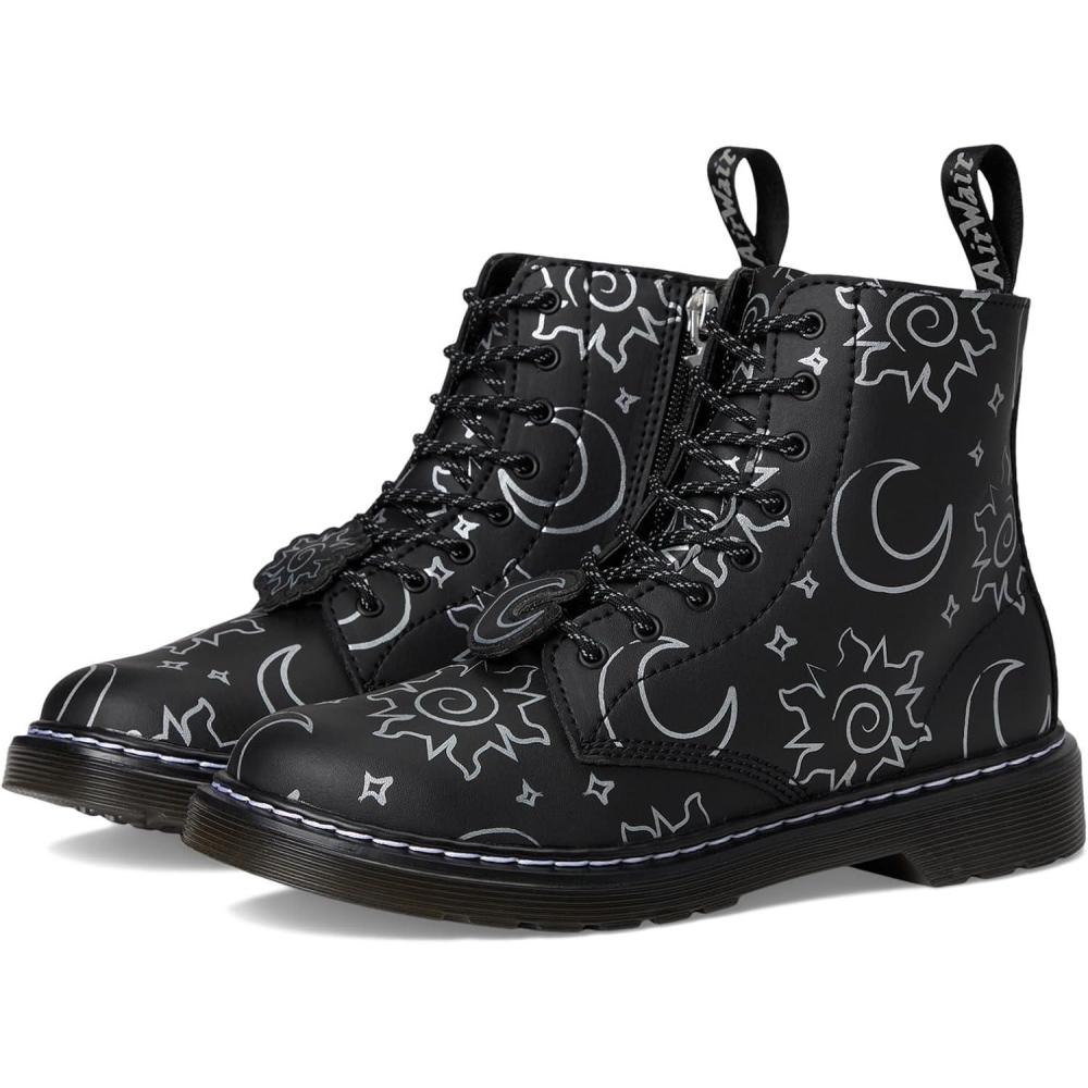 image:imageDr Martens Womens Maple Zip Steel Toe Light Industry BootsBlackSilver 1