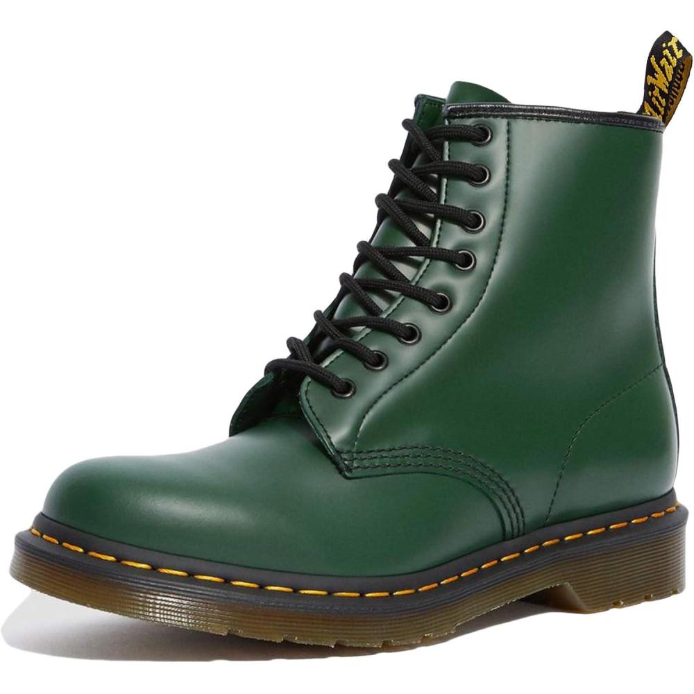 image:imageDr Martens Womens Maple Zip Steel Toe Light Industry BootsGreen Smooth