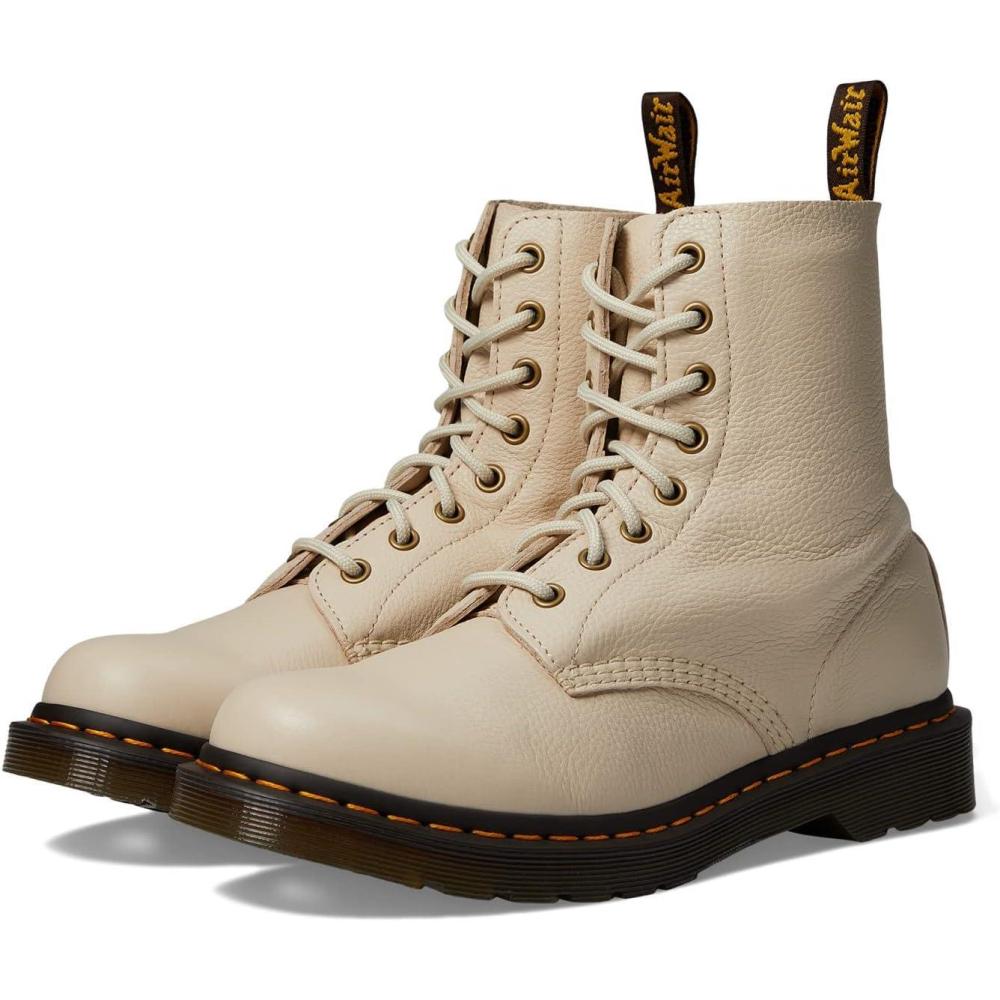 image:imageDr Martens Womens Maple Zip Steel Toe Light Industry BootsParchment Beige