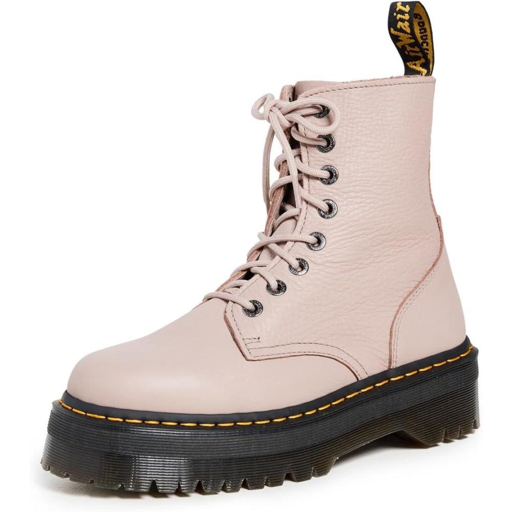 image:imageDr Martens Womens Maple Zip Steel Toe Light Industry BootsVintage Taupe Pisa