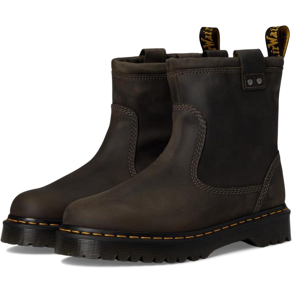 image:imageDr Martens womens Anistone Lo Leather BootsCharcoal Grey