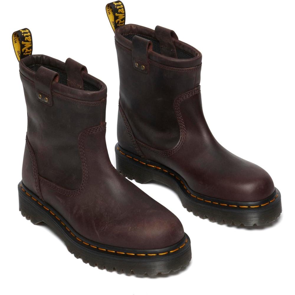 image:imageDr Martens womens Anistone Lo Leather BootsDark Brown
