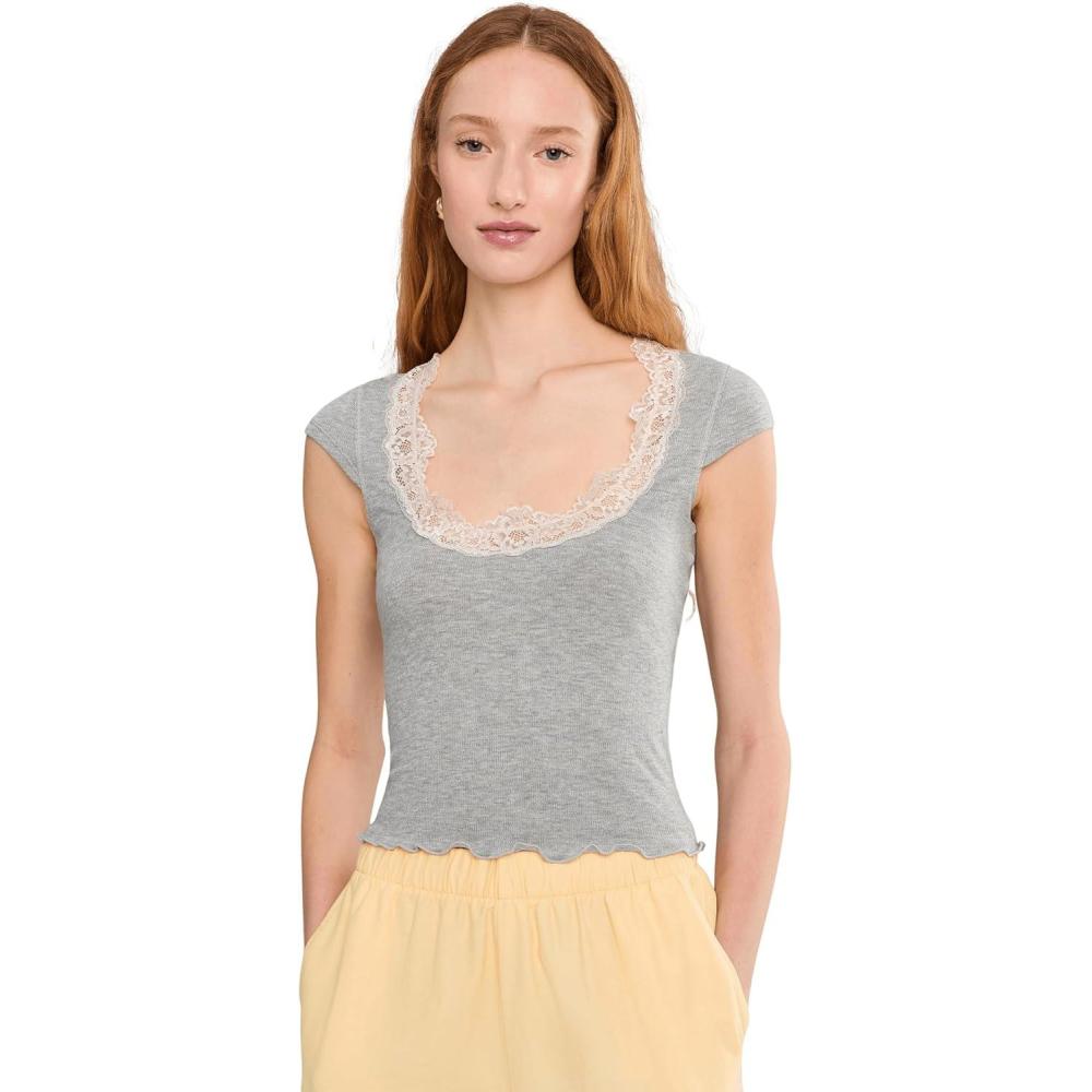image:imageFree People Womens Oh My Darling TeeHeather Grey