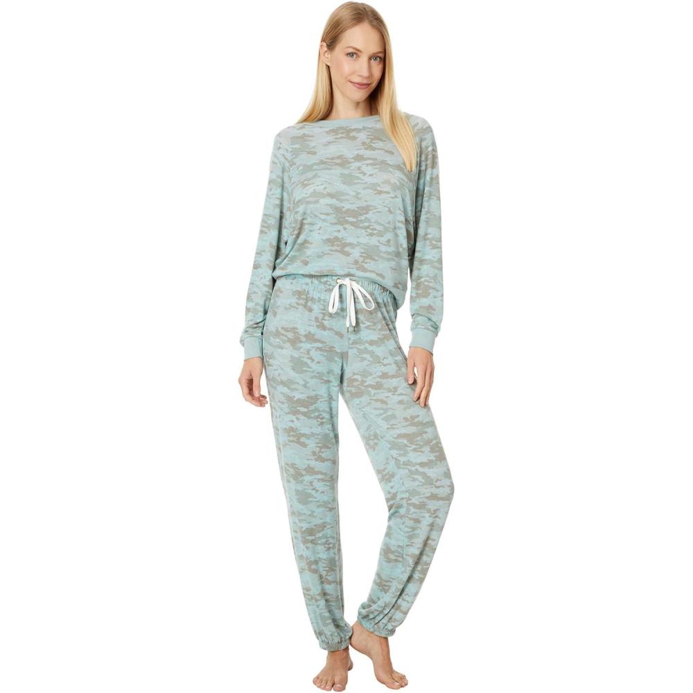 image:imageHoneydew Intimates womens Star Seeker Brushed Jersey Lounge SetFern Camo