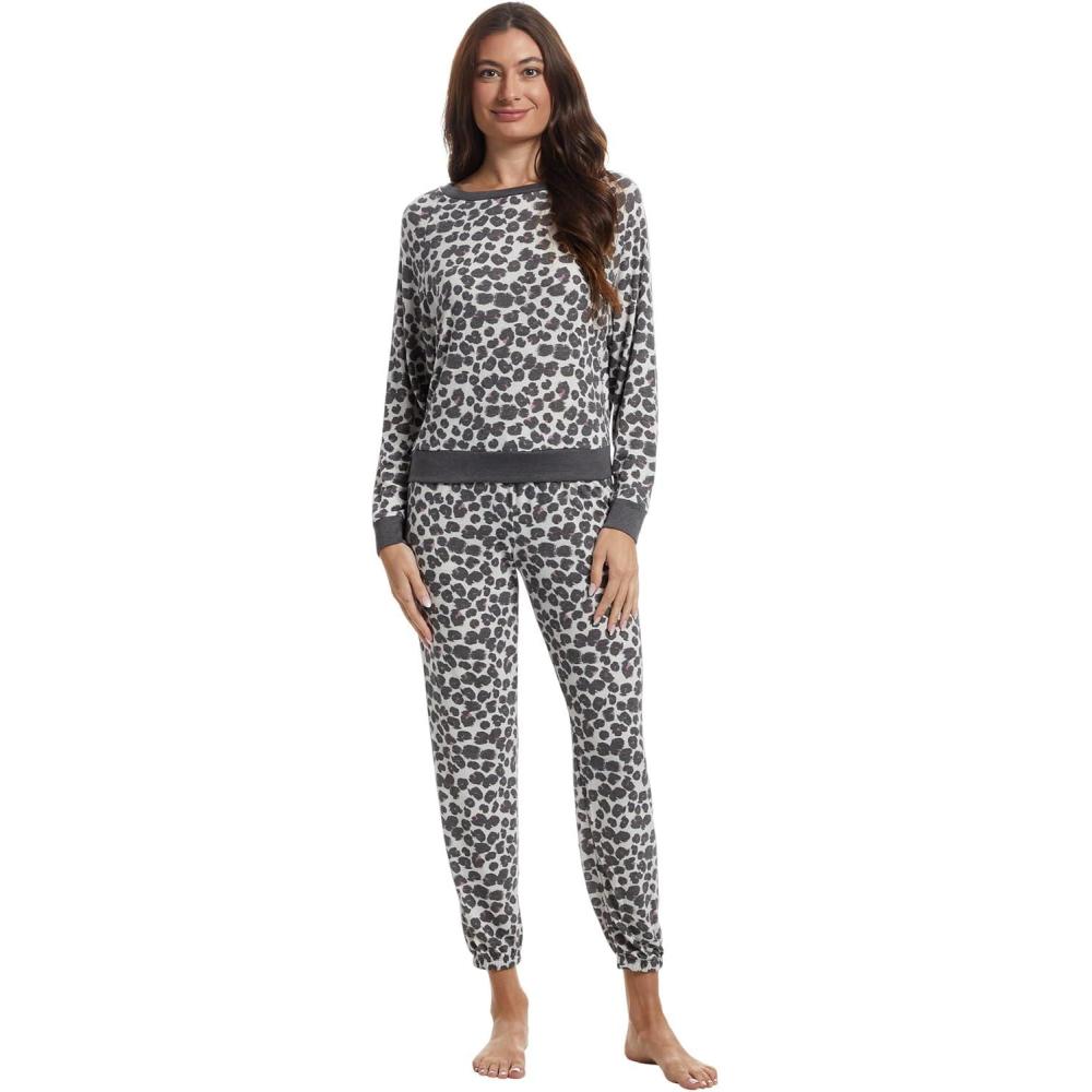image:imageHoneydew Intimates womens Star Seeker Brushed Jersey Lounge SetMystic Leopard