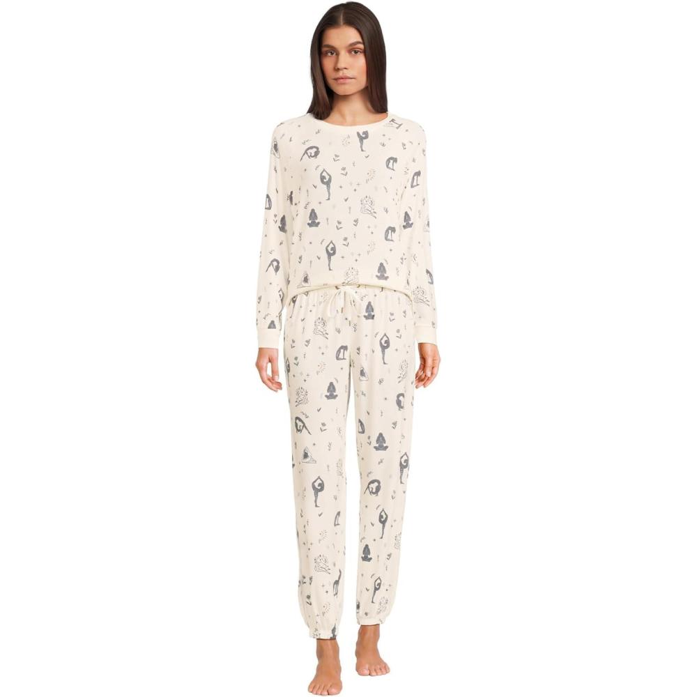 image:imageHoneydew Intimates womens Star Seeker Brushed Jersey Lounge SetParfait Poses
