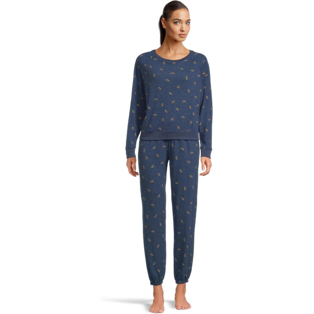 image:imageHoneydew Intimates womens Star Seeker Brushed Jersey Lounge SetRoyal Bees