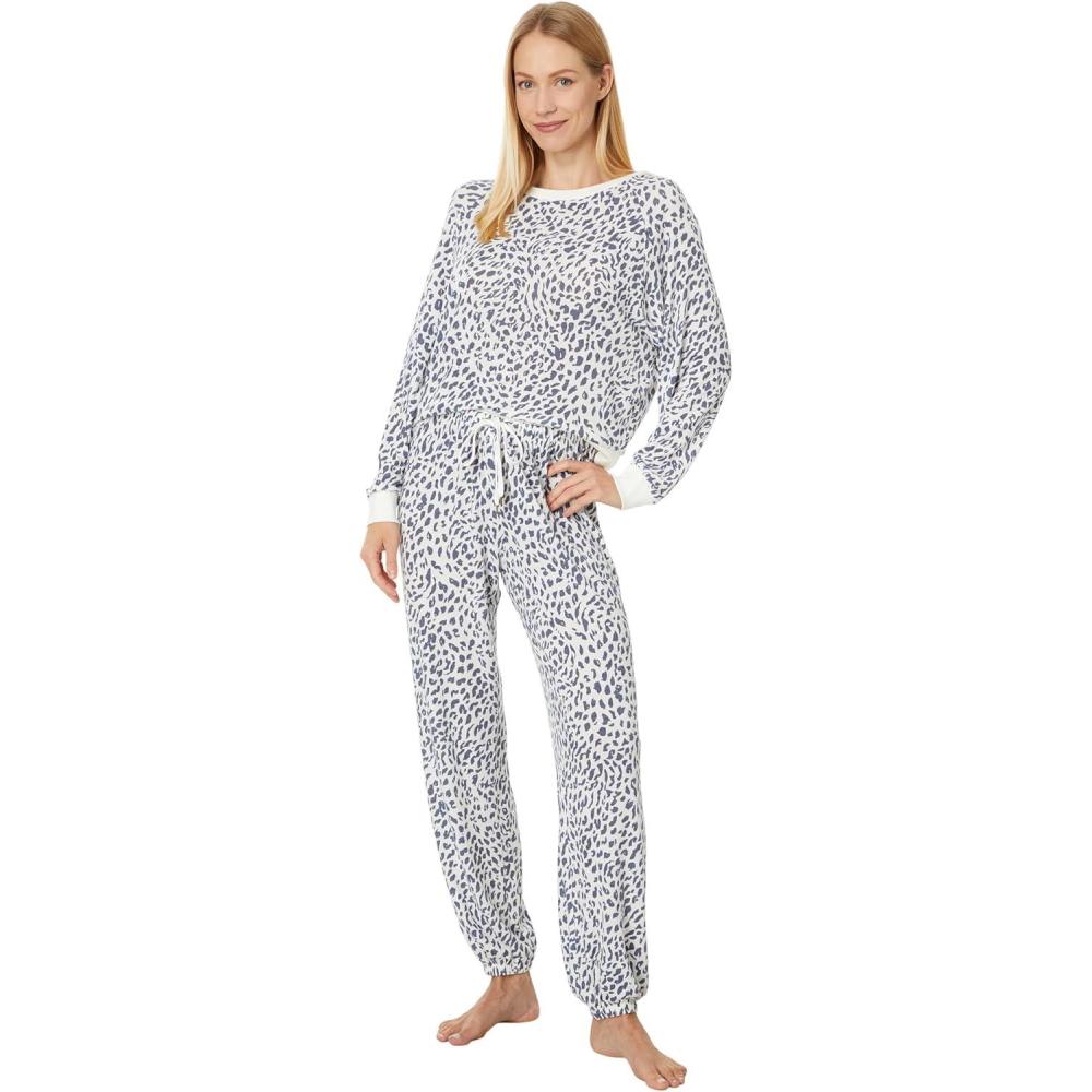image:imageHoneydew Intimates womens Star Seeker Brushed Jersey Lounge SetSweet Cream Animal
