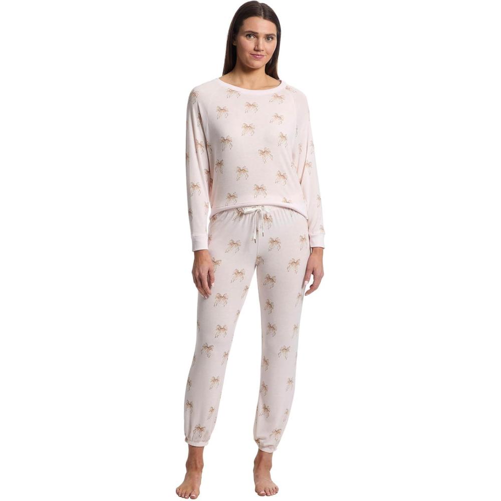 image:imageHoneydew Intimates womens Star Seeker Brushed Jersey Lounge SetSweetheart Bows