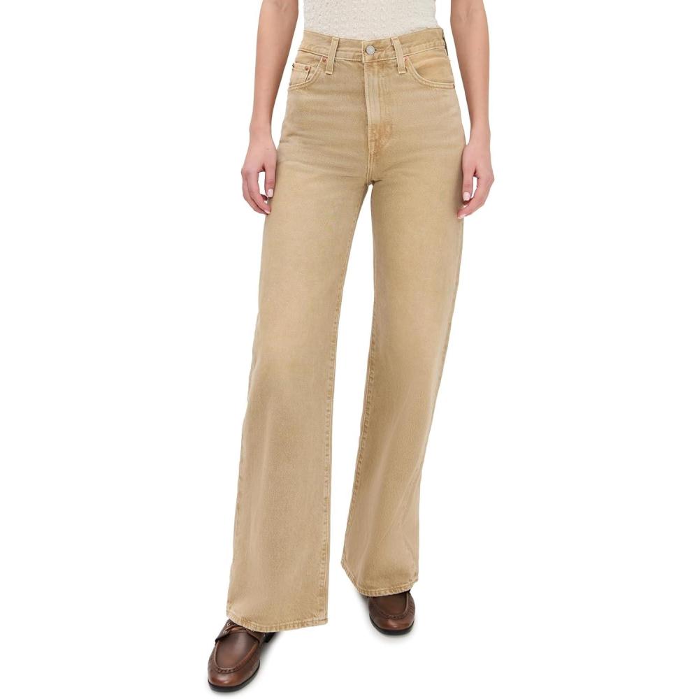image:imageLevis Womens Ribcage Wide LegScraped Travertine