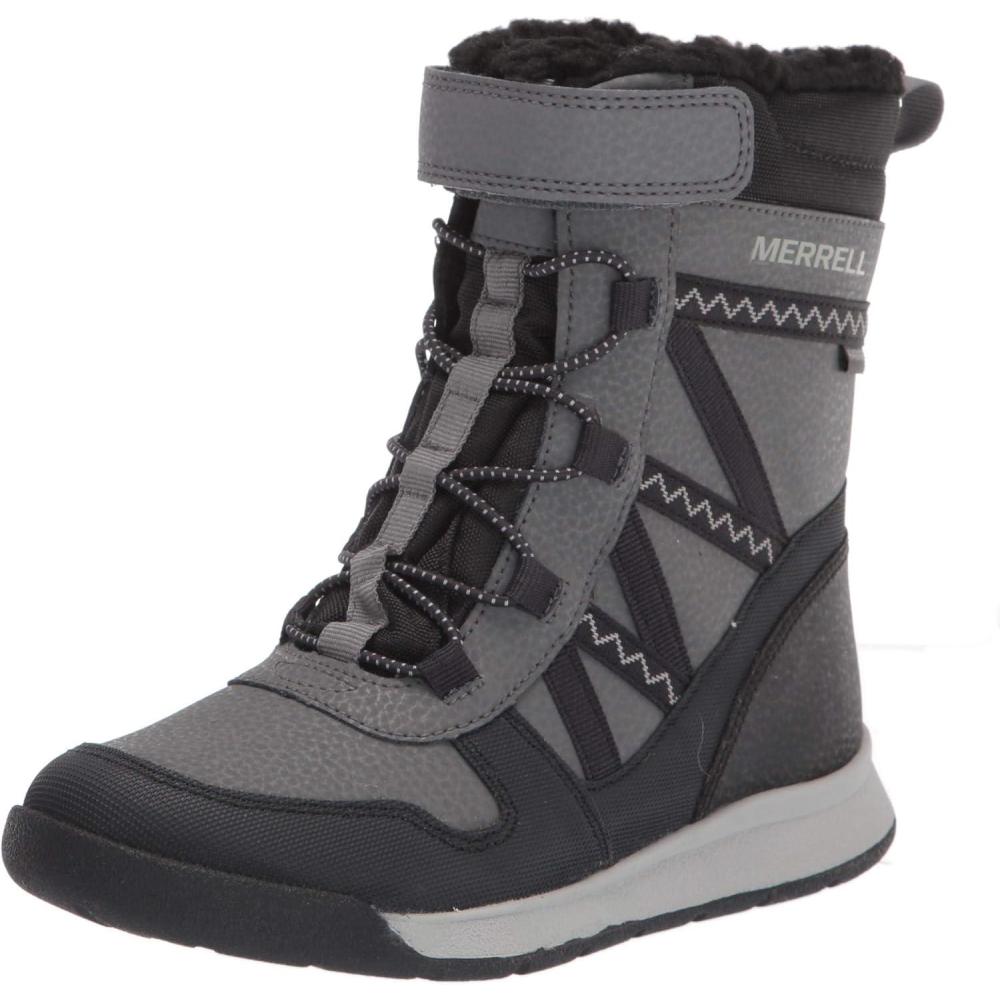 image:imageMerrell UnisexChild Snow Crush 20 WaterproofBlackGrey