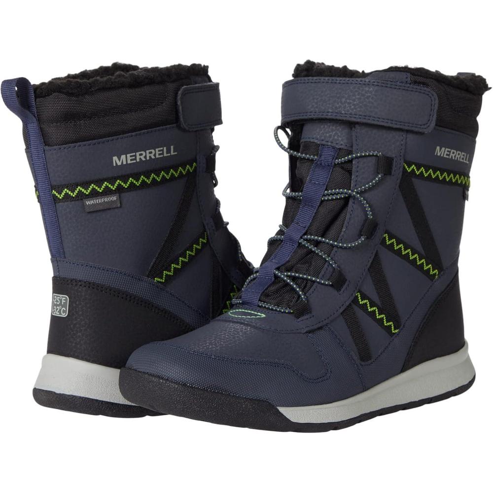 image:imageMerrell UnisexChild Snow Crush 20 WaterproofNavyLime