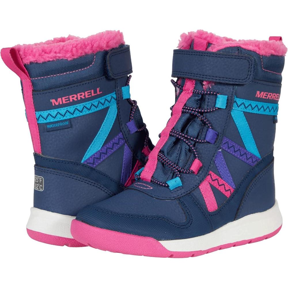 image:imageMerrell UnisexChild Snow Crush 20 WaterproofNavyMulti