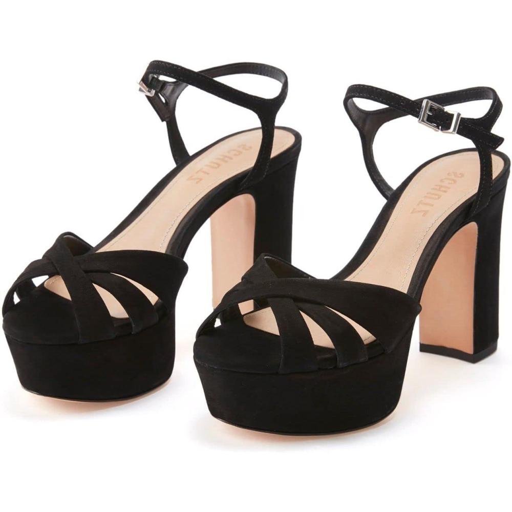 image:imageSCHUTZ womens Keefa Platform SandalBlack