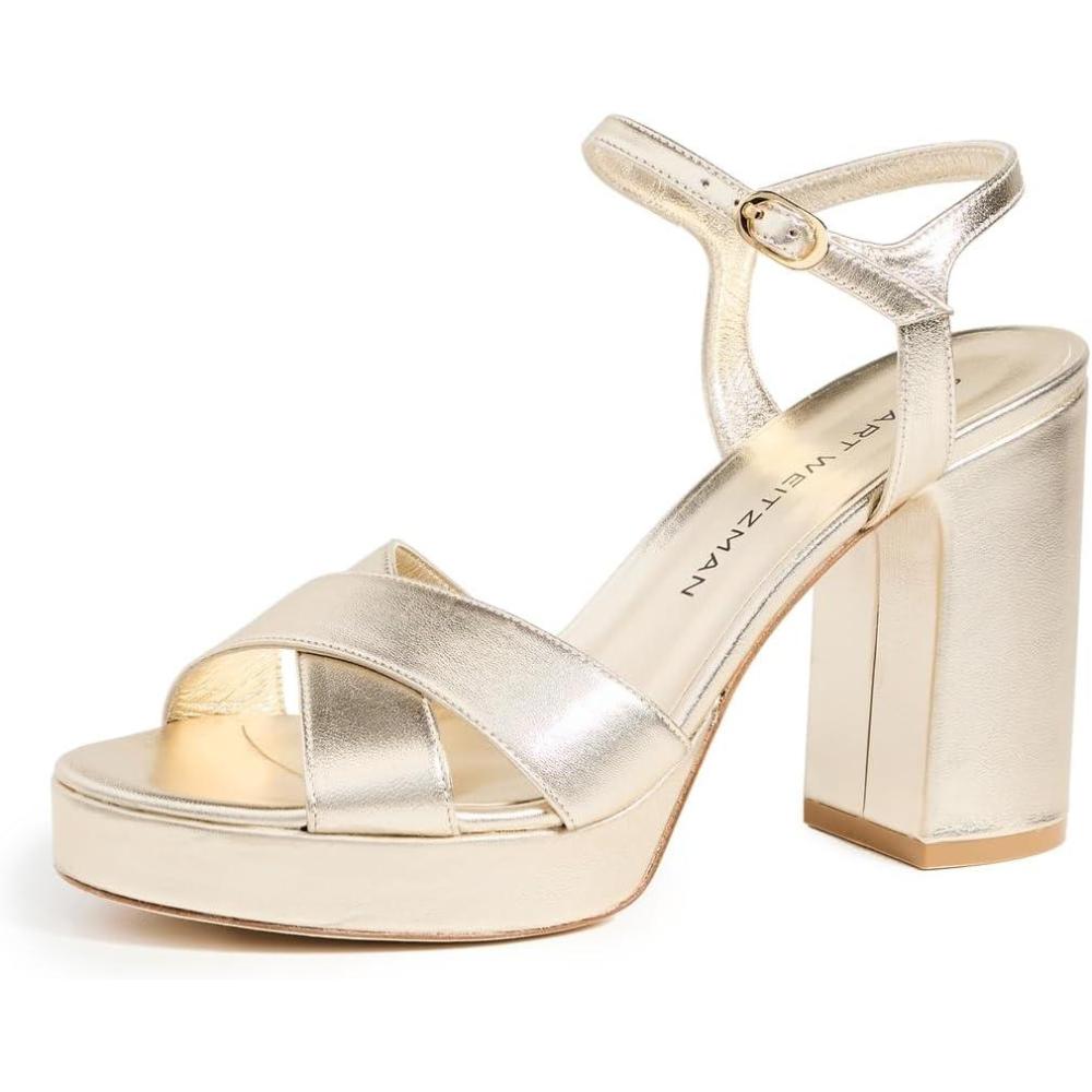 image:imageStuart Weitzman Womens Dayna Platform SandalsLight Gold