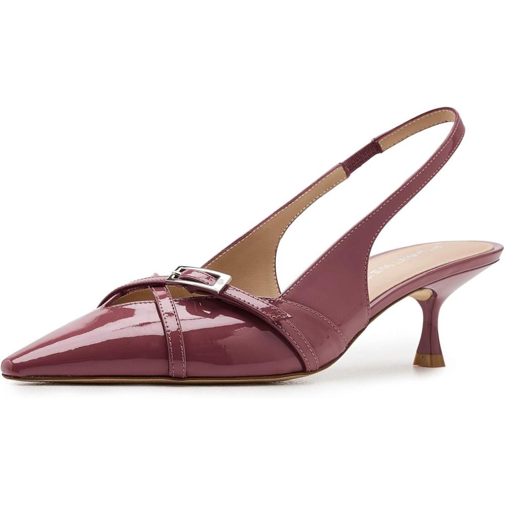 image:imageStuart Weitzman Womens Georgie Slingback 50 PumpDusty Berry