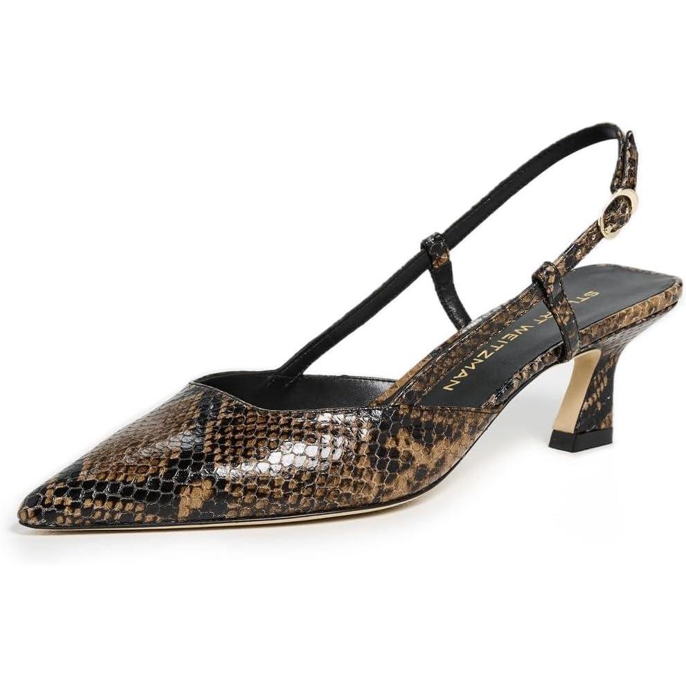 image:imageStuart Weitzman Womens Vinnie Slingback Pumps 50mmEspresso