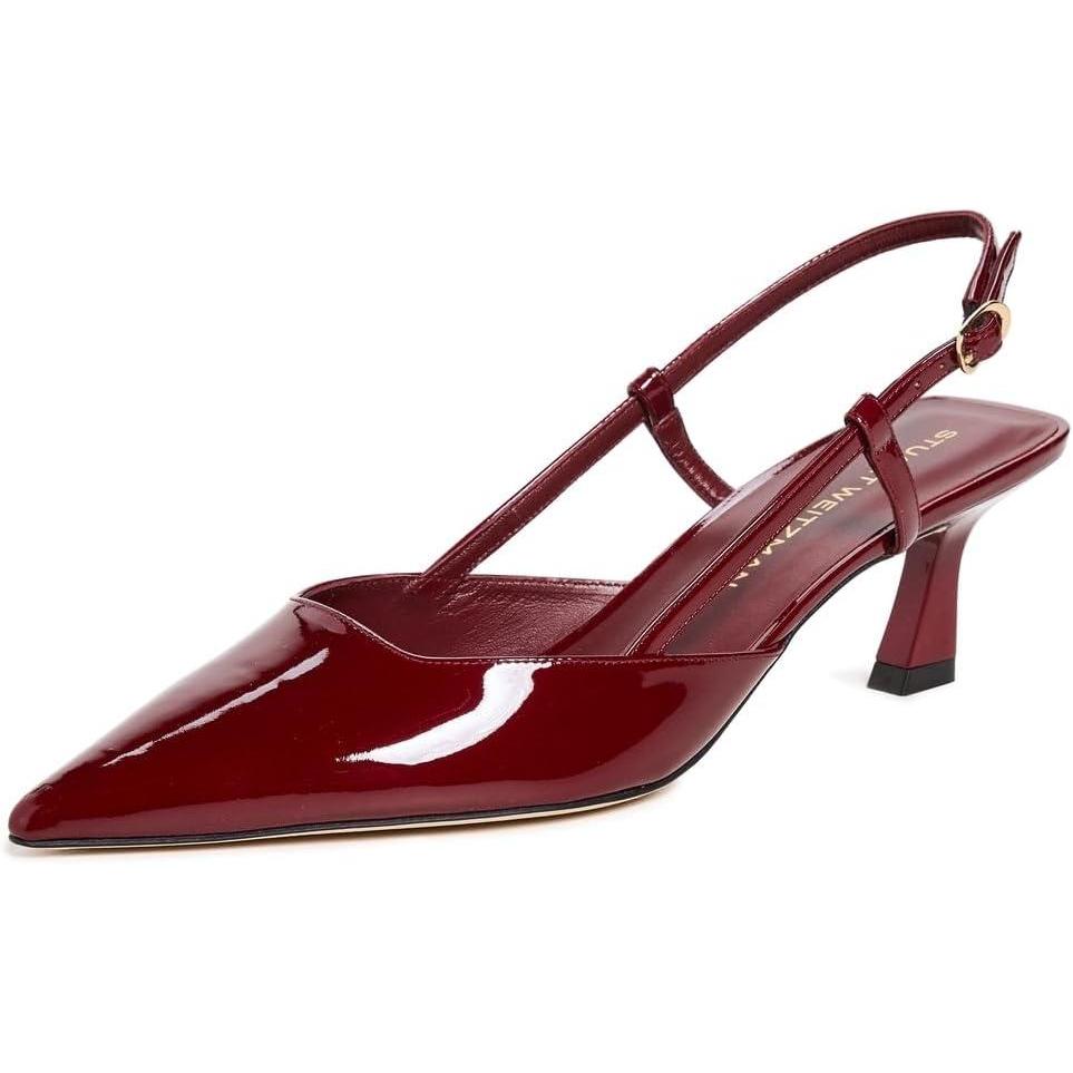 image:imageStuart Weitzman Womens Vinnie Slingback Pumps 50mmRosewood