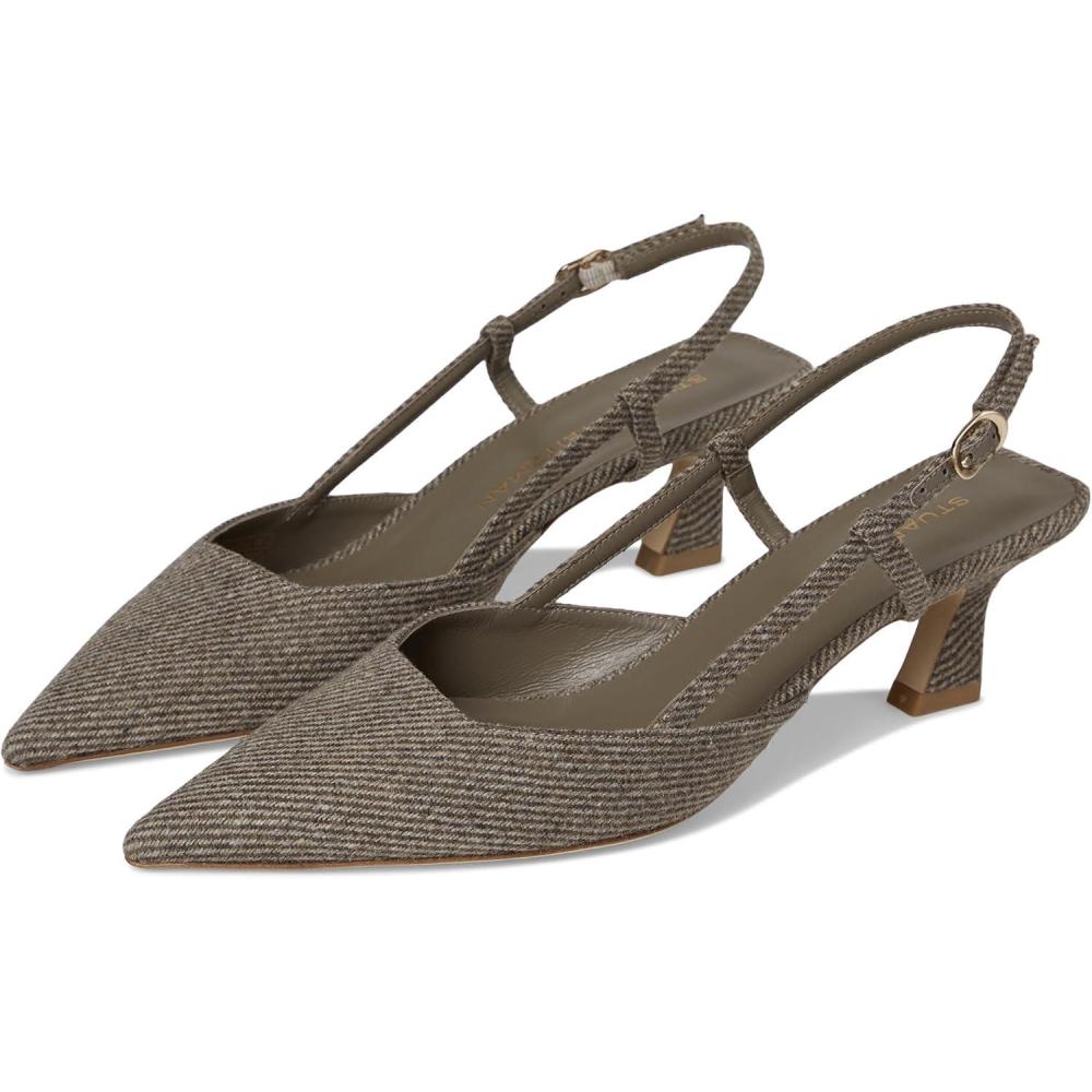 image:imageStuart Weitzman Womens Vinnie Slingback Pumps 50mmTaupe