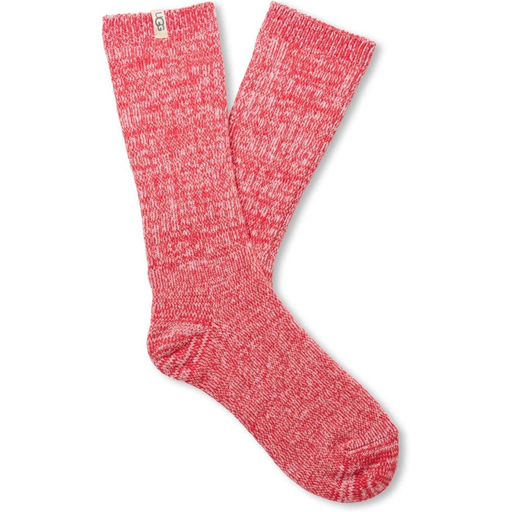 image:imageUGG Womens Rib Knit Slouchy Crew SockHibiscus Pink
