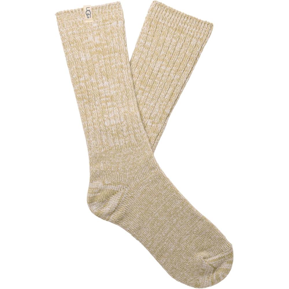 image:imageUGG Womens Rib Knit Slouchy Crew SockMuted Brass
