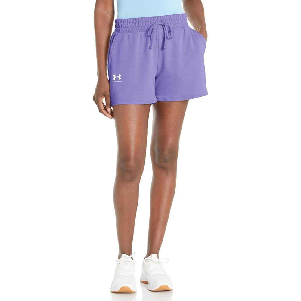 image:imageUnder Armour Womens Rival Terry Shorts495 Baja Blue White