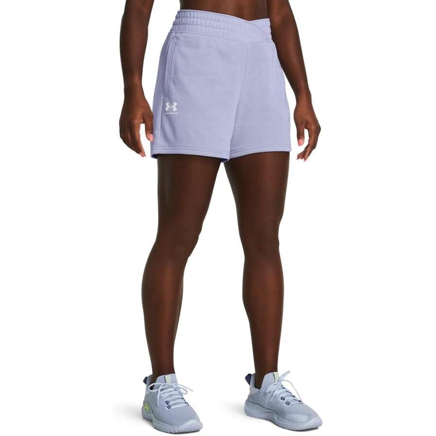 image:imageUnder Armour Womens Rival Terry Shorts539 Celeste White