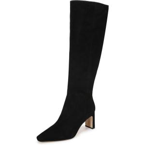 Sam Edelman Women’s Sylvia Boots(Black Suede Extra Wide Calf)