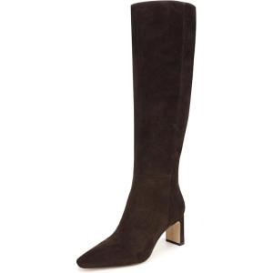 Sam Edelman Women’s Sylvia Boots(Chocolate Brown Extra Wide Calf)