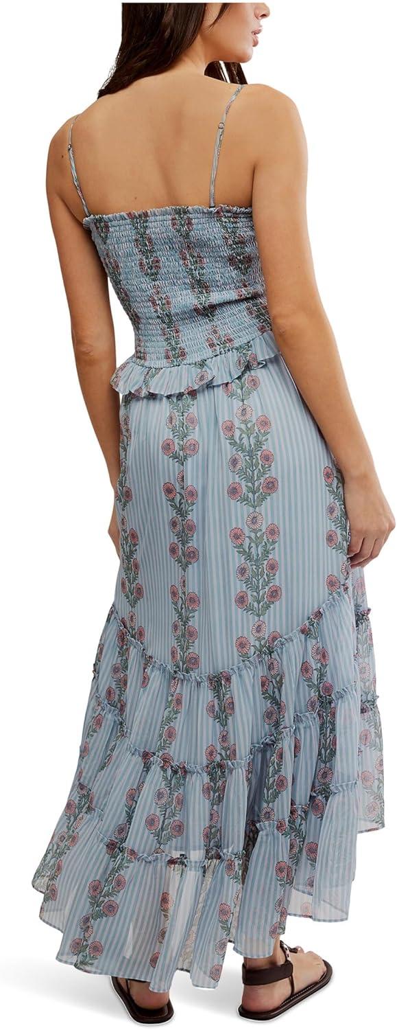 image:imageFree People Womens Alejandra Midi DressSoft Blue Combo