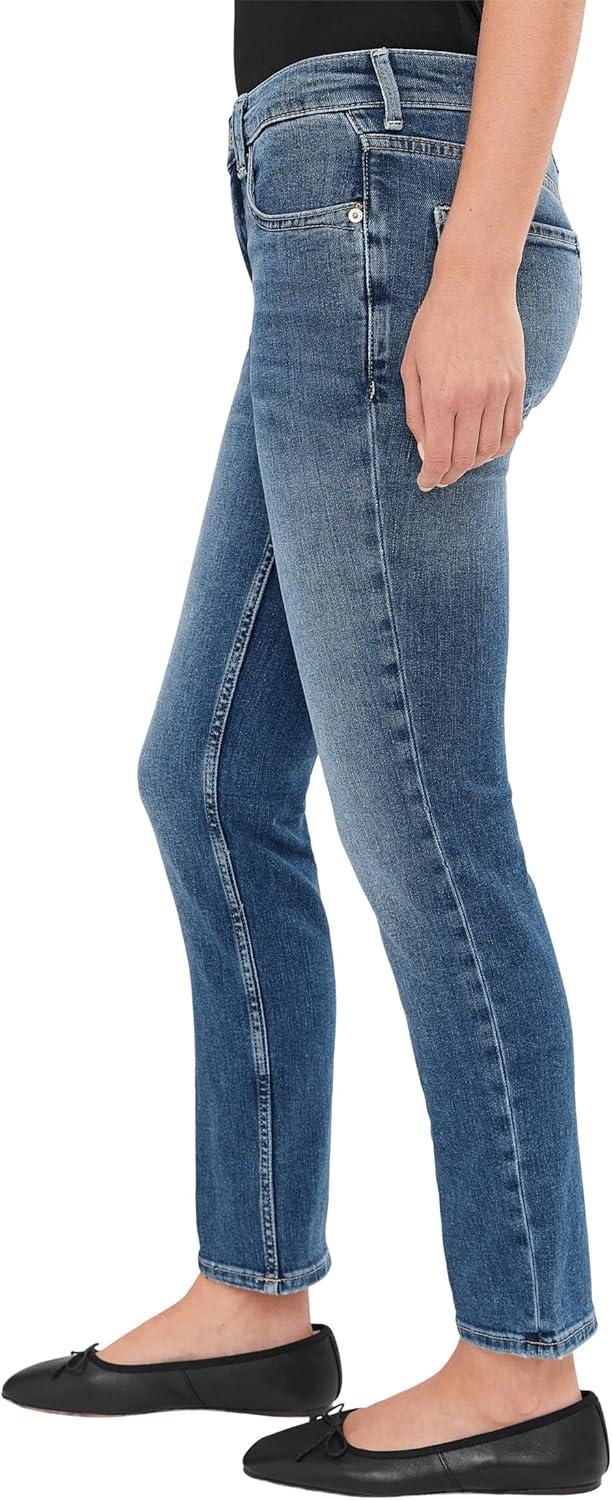 image:imageFree People Womens Oracle Low Rise Slim Straight JeansSkys the Limit