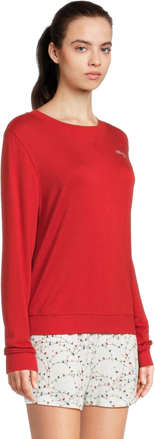 image:imageHoneydew Intimates womens Sugar Sweetheart Long Sleeve Shortie SetHoliday Lights
