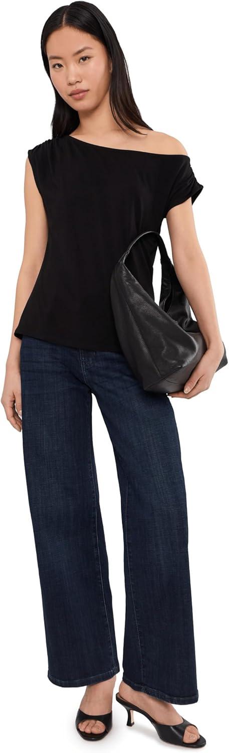 image:imageLiverpool Womens Stride MidRise Wide Leg JeansPark City