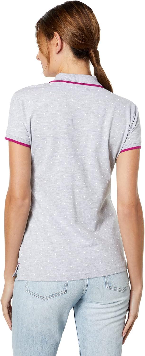 image:imagePolka Dot Polo ShirtLight Grey Heather