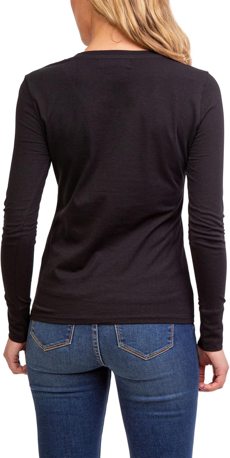 image:imageUS POLO ASSN USPA Long Sleeve VNeck TeeBlack