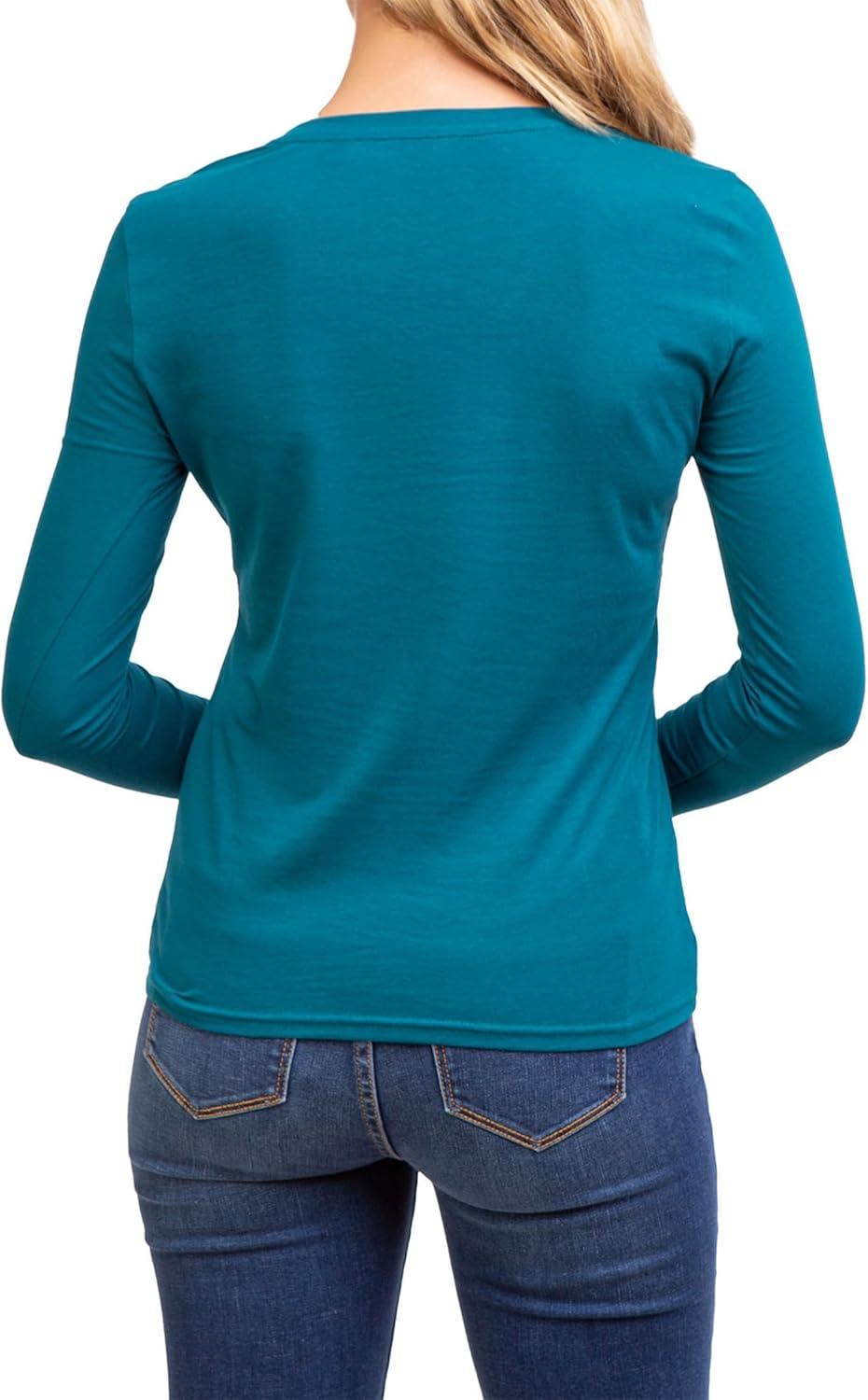 image:imageUS POLO ASSN USPA Long Sleeve VNeck TeeHudson Teal