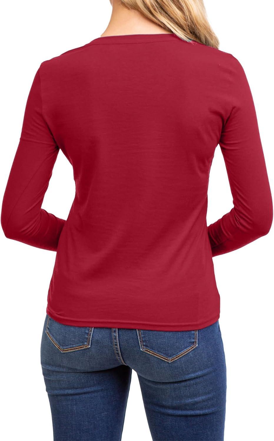 image:imageUS POLO ASSN USPA Long Sleeve VNeck TeeRythmic Red
