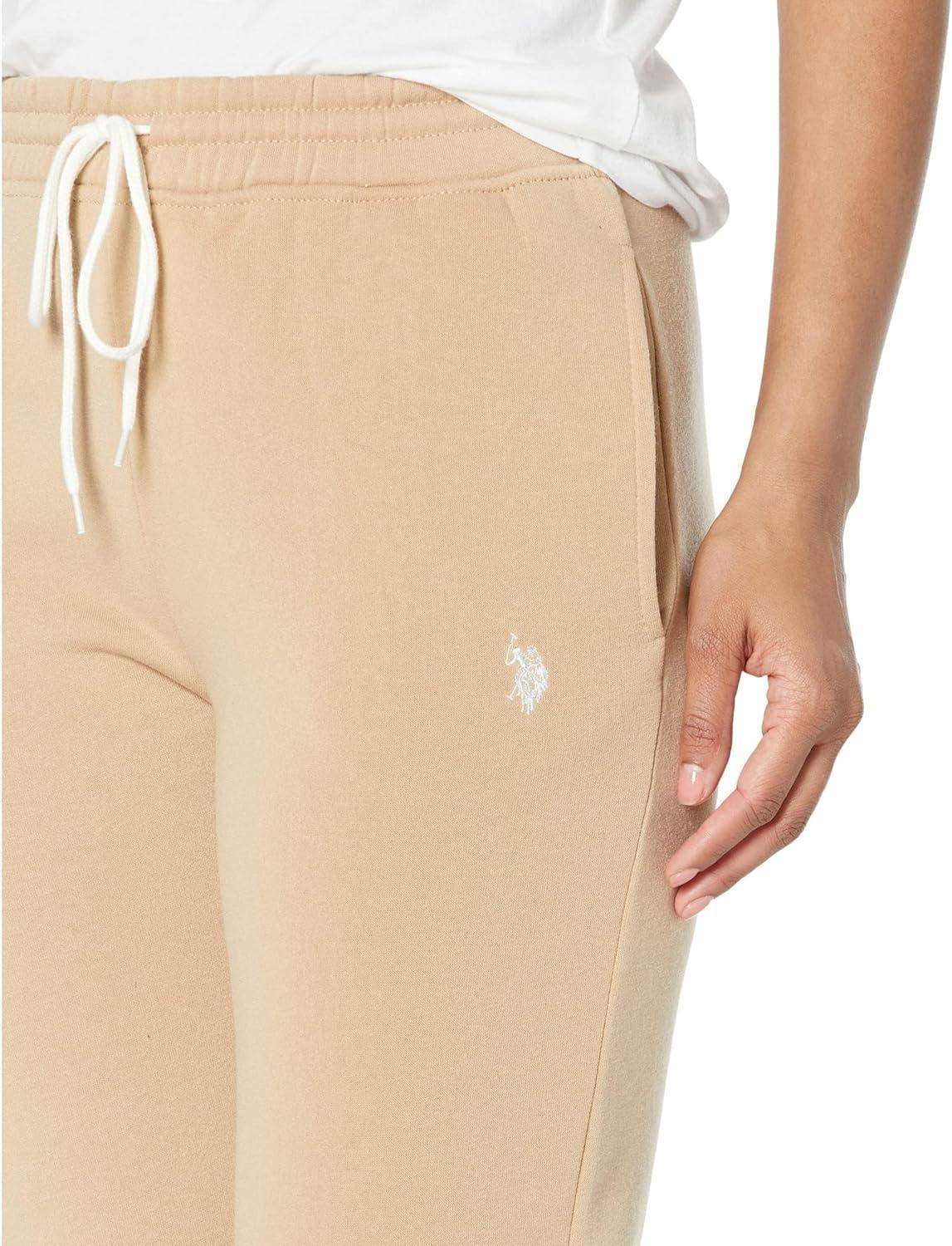 image:imageUS Polo Assn Womens Active Fleece PantsLight Mocha